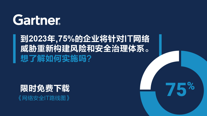 CIO, CISO的必备攻略：GARTNER网络安全IT路线图免费下载